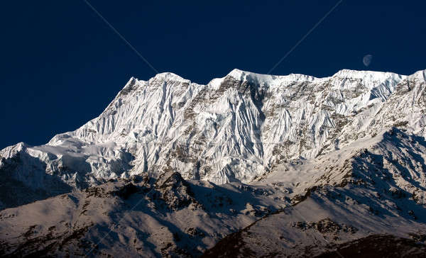 Munţi zori Nepal cer sportiv peisaj Imagine de stoc © All32