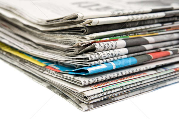 Newspaper stack Stock photo © All32