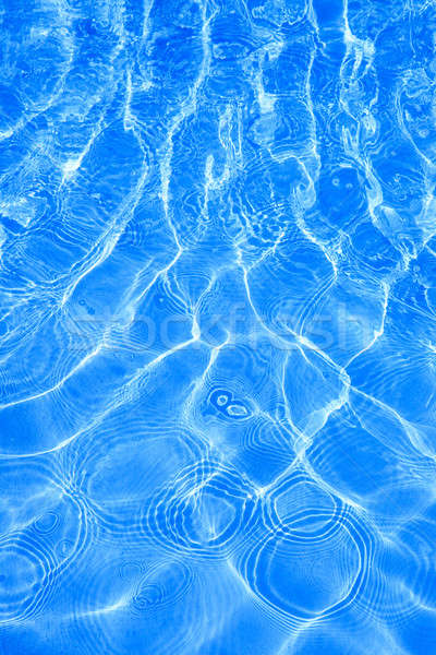 Pure water in the swimming pool of blue color Stock photo © All32