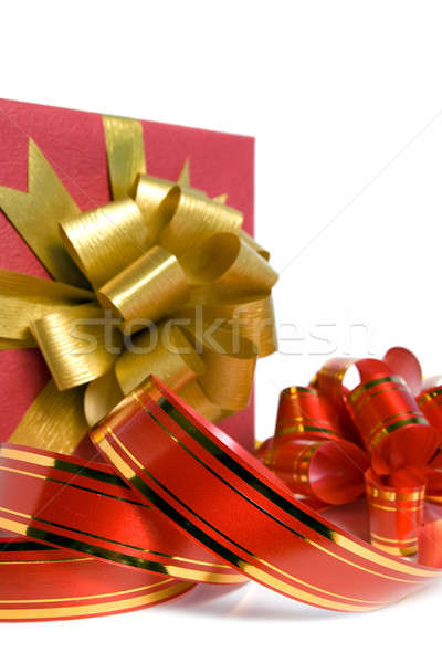 Fancy box and baling band. Isolated on white background. Stock photo © All32