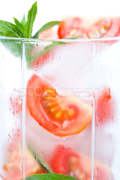 Misted glass with a tomato cocktail Stock photo © All32