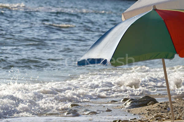 Parasol eau bleu sable amusement tropicales [[stock_photo]] © All32