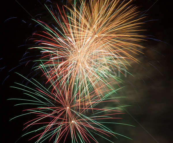 Fireworks in the night sky Stock photo © All32