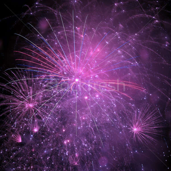 Outbreaks of fireworks Stock photo © All32
