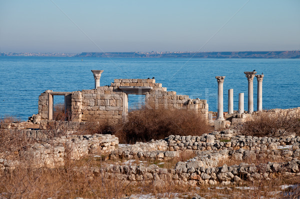 Foto d'archivio: Rovine · antica · città · mare · cielo · costruzione