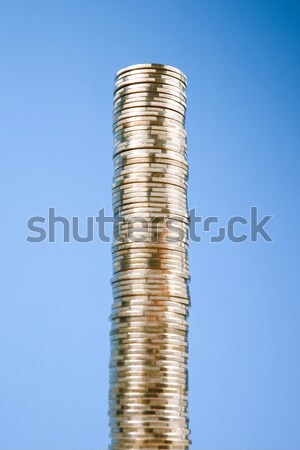 Stock photo: High pile of coins