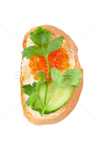 Sandwich with salmon roe Stock photo © All32
