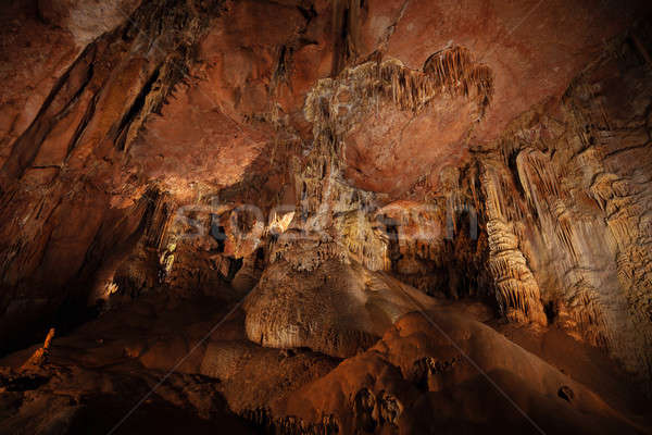 Stone columns in a cave Stock photo © All32