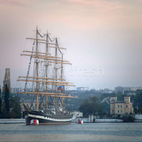 Large sailing ship in the bay  Stock photo © All32