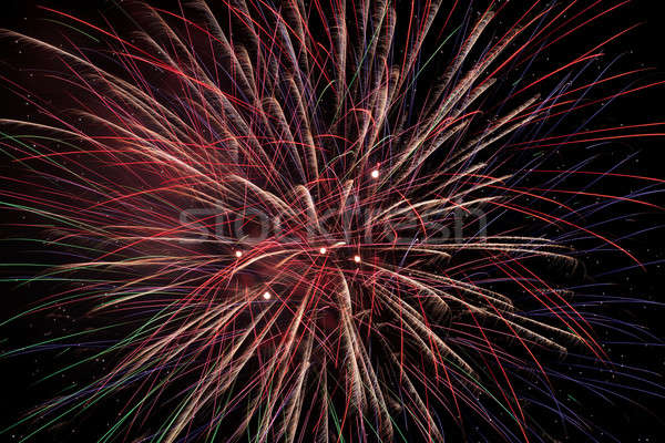 Fuochi d'artificio cielo notturno cielo arte notte nero Foto d'archivio © All32