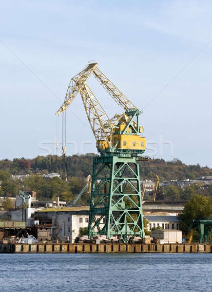 Harbour crane. Stock photo © All32