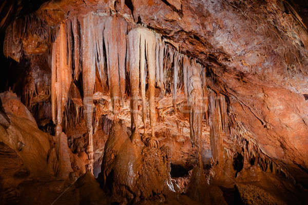 Stalactites and stalagmites in a cave  Stock photo © All32