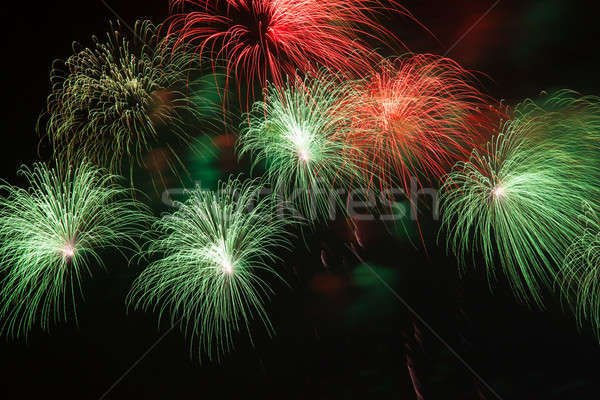 Fuochi d'artificio colorato cielo notturno abstract luce fumo Foto d'archivio © All32