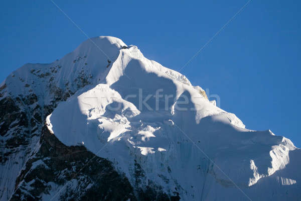 Bergen tibet licht sneeuw Blauw reizen Stockfoto © All32