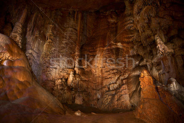 Stone columns in a cave Stock photo © All32