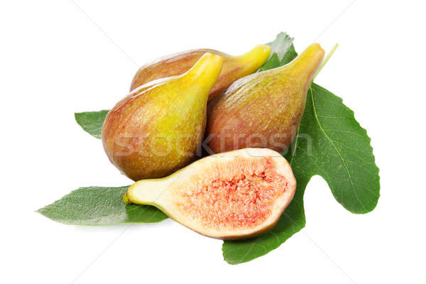 Figs with green leaf Stock photo © All32