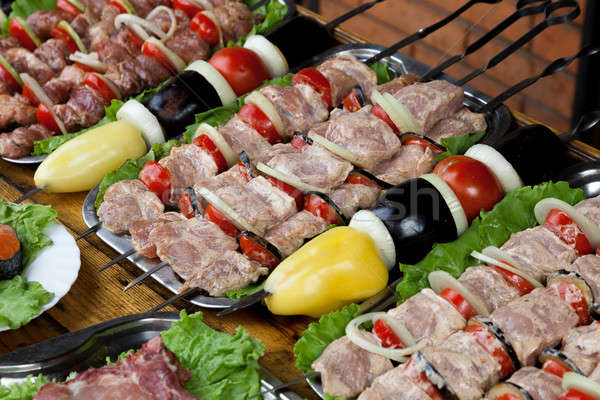 Meat and vegetables for a picnic Stock photo © All32