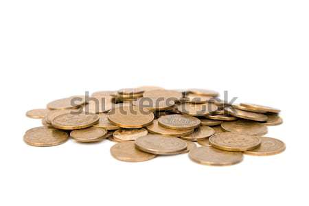 érmék izolált fehér üzlet pénz háttér Stock fotó © All32