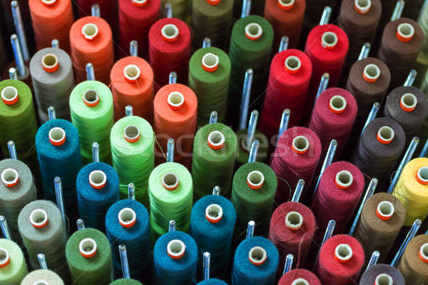 Colorido industria fábrica rosa coser algodón Foto stock © All32