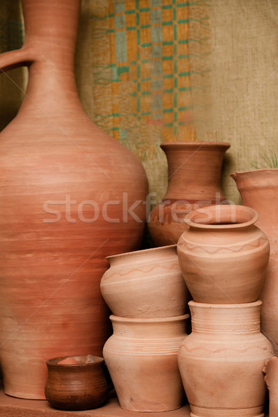 Crockery made ​​of clay Stock photo © All32