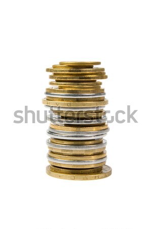 A pile of coins from the yellow and white metal. Stock photo © All32
