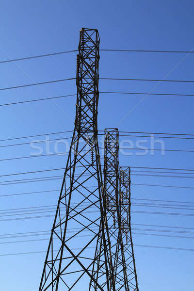 Potere torri tre elettrica Foto d'archivio © allihays