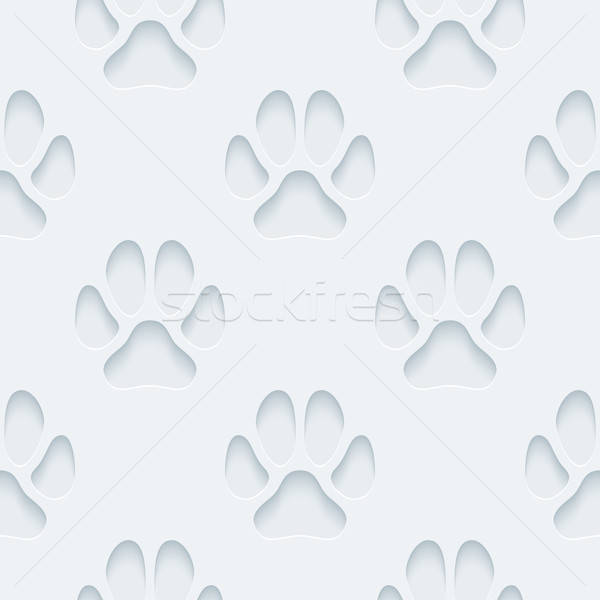 Fehér papír papír kivágás hatás absztrakt 3D Stock fotó © almagami