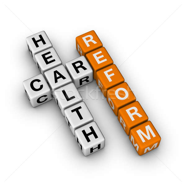 Stockfoto: Gezondheidszorg · hervorming · 3D · kruiswoordraadsel · oranje · medische
