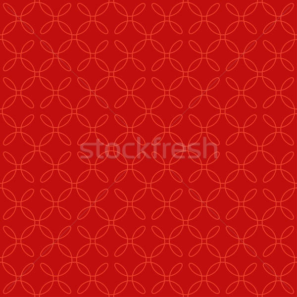 Foto stock: Neutral · sin · costura · lineal · florecer · patrón · geométrico