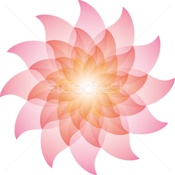 Beautiful Pink Lotus Flower Icon. Stock photo © almagami