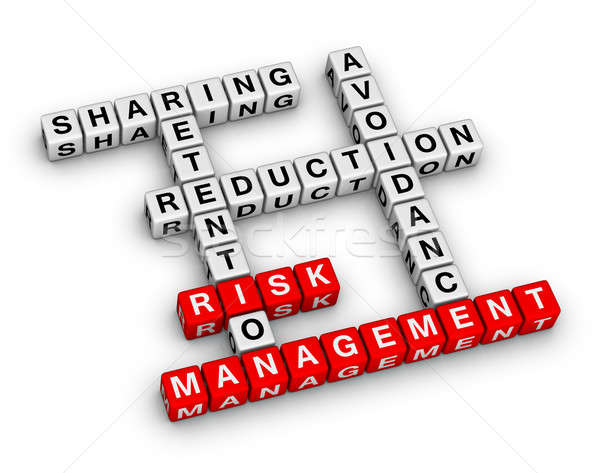 リスク管理 クロスワード 新しい ビジネス 市場 白 ストックフォト © almagami