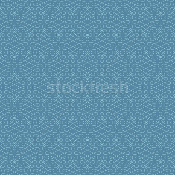 Neutral Seamless Linear Flourish Pattern. Stock photo © almagami
