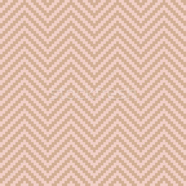 Chevron Pixel Art Seamless Pattern. Stock photo © almagami
