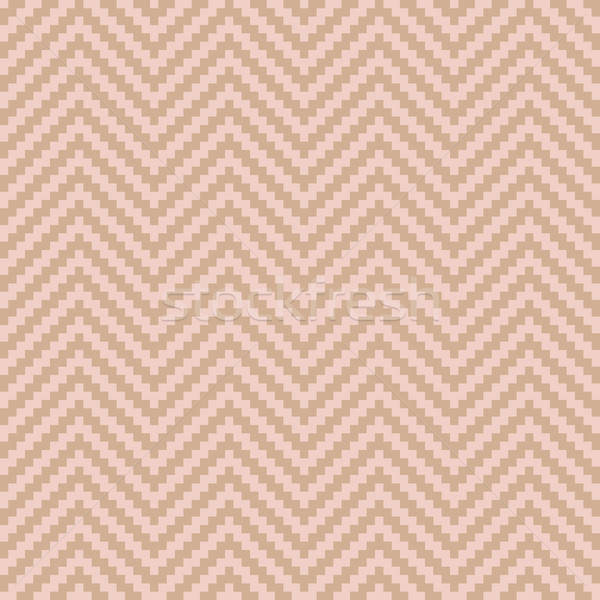 Chevron Pixel Art Seamless Pattern. Stock photo © almagami