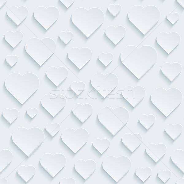 Weiß Papier Wirkung abstrakten 3D Stock foto © almagami