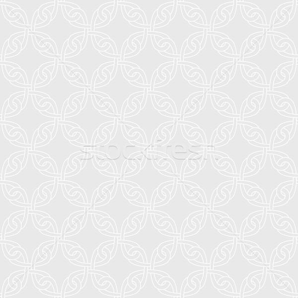 Neutral Seamless Celtic Knotwork Pattern. Stock photo © almagami