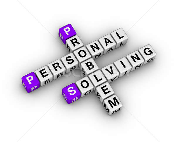 problem solving crossword Stock photo © almagami