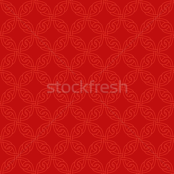 Neutral Seamless Celtic Knotwork Pattern. Stock photo © almagami