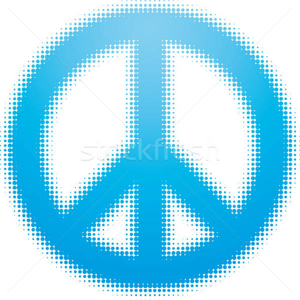 мира символ аннотация дизайна знак синий Сток-фото © almagami
