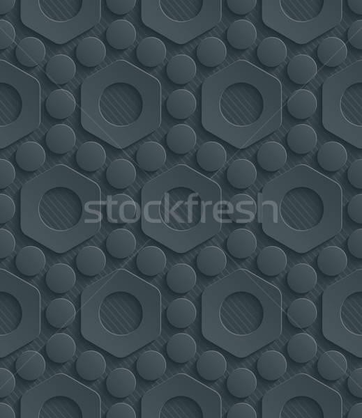 Dark perforated paper. Stock photo © almagami