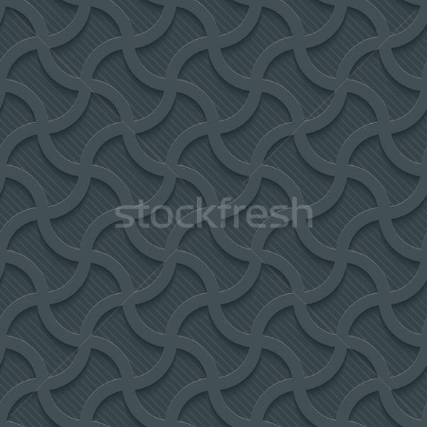 Dunkel Papier Wirkung abstrakten 3D Stock foto © almagami