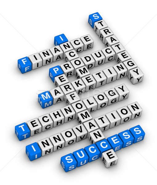 business crossword puzzle Stock photo © almagami