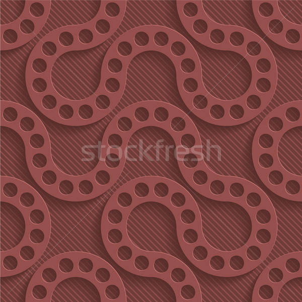 Marsala color perforated paper. Stock photo © almagami