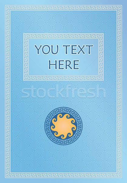 Griechisch Titel Seite decken Stil Papier Stock foto © almagami