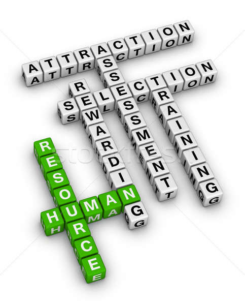 human resource crossword Stock photo © almagami