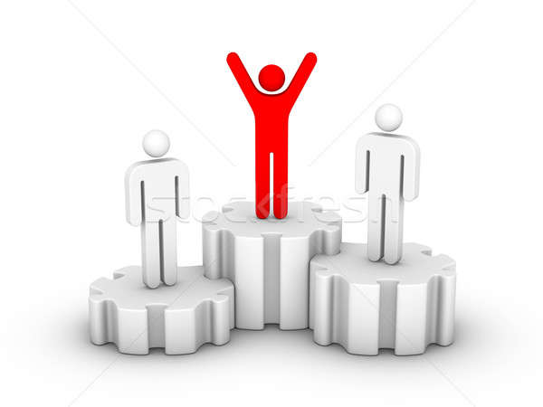 man on first place Stock photo © almagami