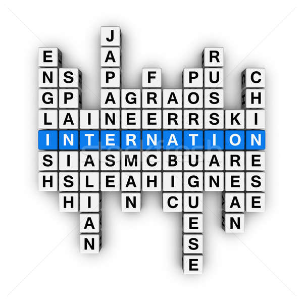 languages crossword Stock photo © almagami