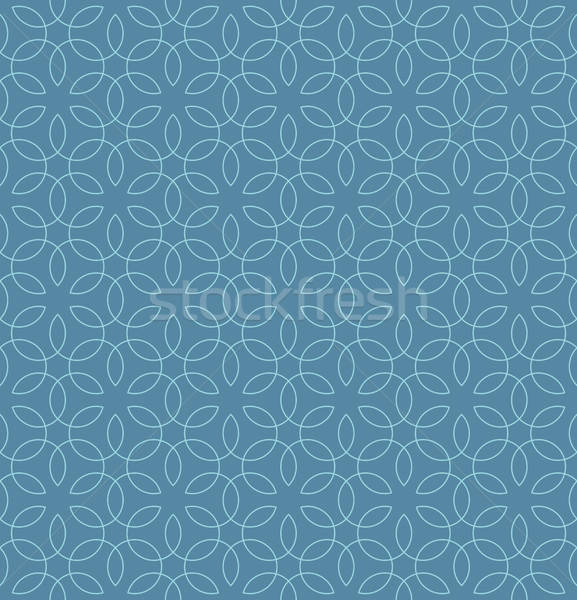 Stock photo: Neutral Seamless Linear Flourish Pattern.