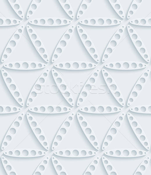 Weiß Papier Wirkung abstrakten 3D Stock foto © almagami