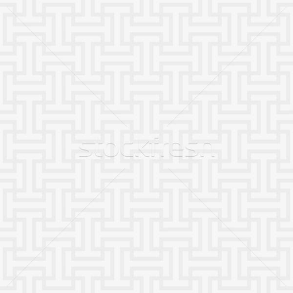 Fehér semleges végtelen minta modern terv stílus Stock fotó © almagami